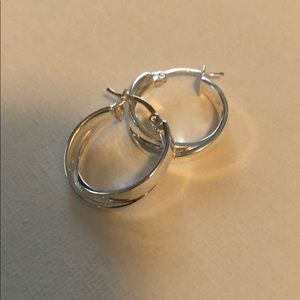 Sterling silver hoops
